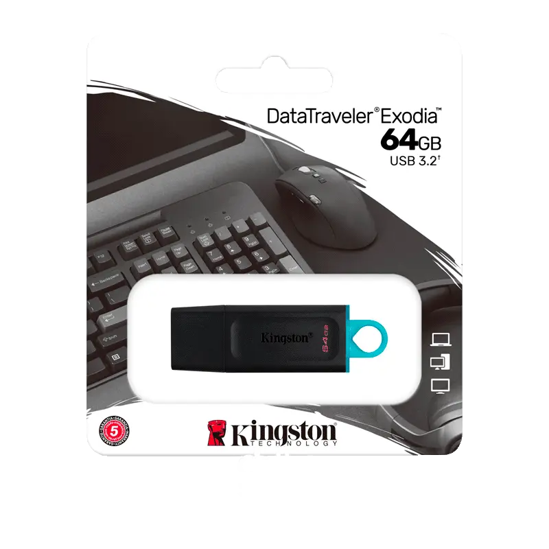Kingston DataTraveler Exodia 64GB - USB 3.2 Flash Drive